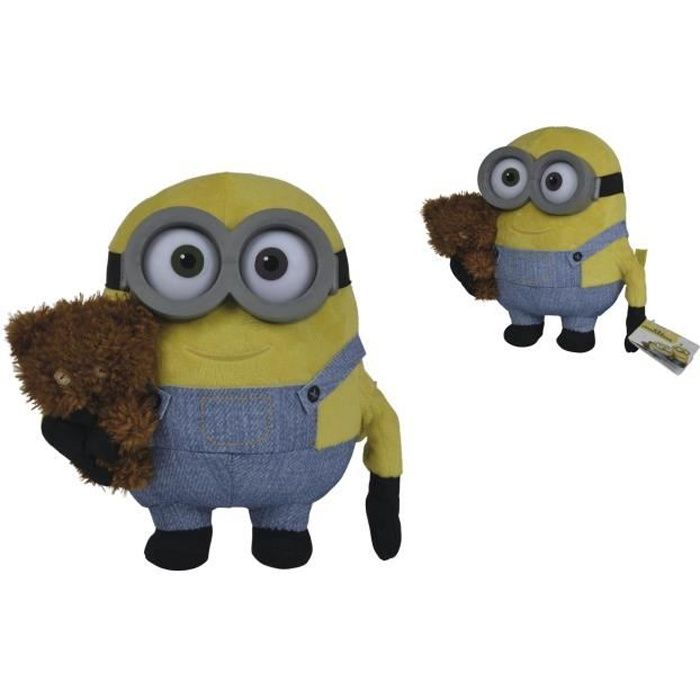 Les Minions - Peluche Minions Bob + Doudou