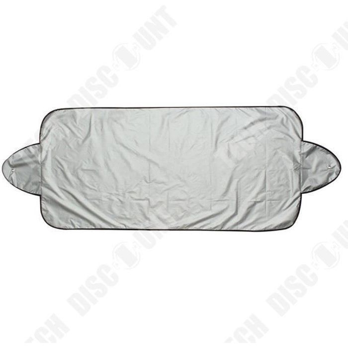 TD® Pare-Soleil Protecteur Pare-Brise Avant et Pare-brise Arrière de Voiture Compatible Argent Réversible Multi-usage Waterproof