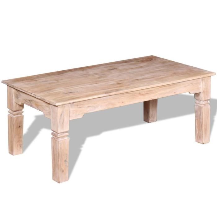Table basse Bois d'acacia 110 x 60 x 45 cm-RUR Livraison Rapide BLUE