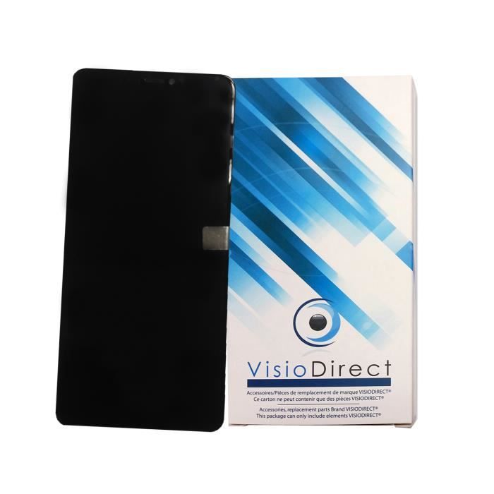 Ecran complet pour Wiko View Max 5.9- noir téléphone portable vitre tactile + LCD -VISIODIRECT