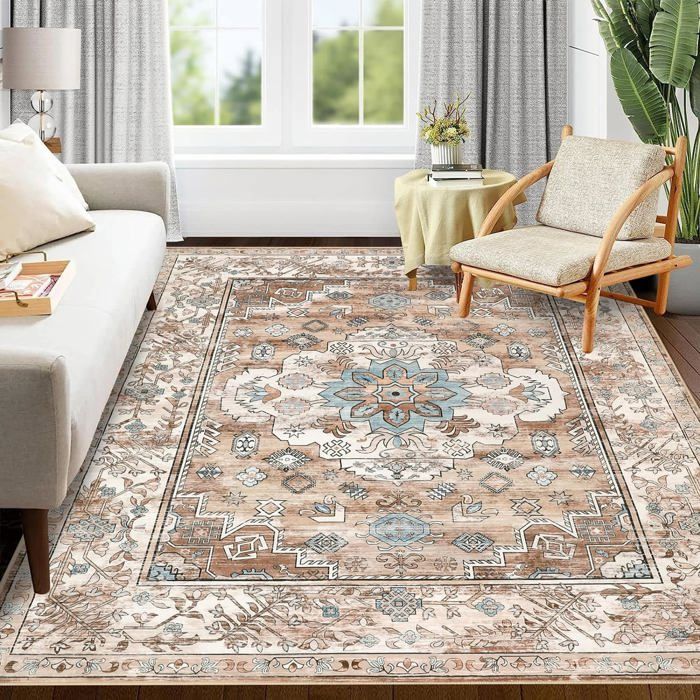 Tapis Salon | Tapis Chambre | Tapis HUARTE à Poils Courts Doux Et Lavable Sable 140x200 Cm Cfw65812 92001858