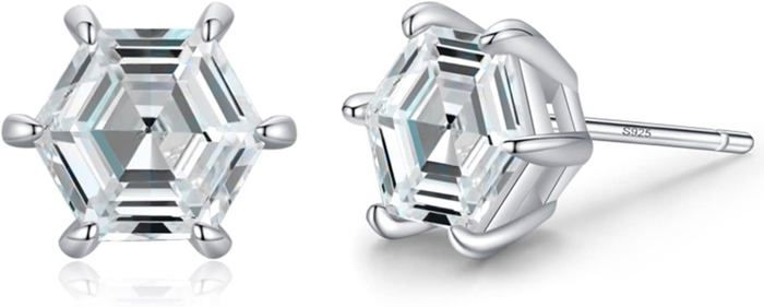 Boucles D'oreilles Clous Argent Massif - Puce D'oreille Ronde, Occasion