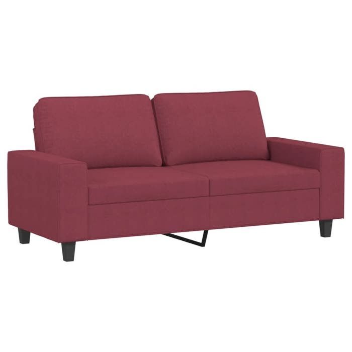 BEAU Canapé à 2 places Rouge bordeaux 140 cm Tissu SS0000250108