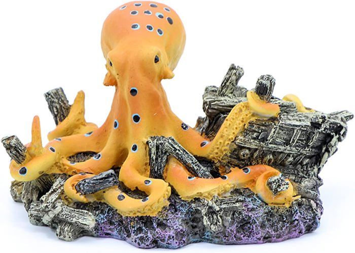 Comparer les prix de décoration daquarium poulpe décoration en résine paysage décoration de grotte en résine crevettes poisson aquarium décoration dét