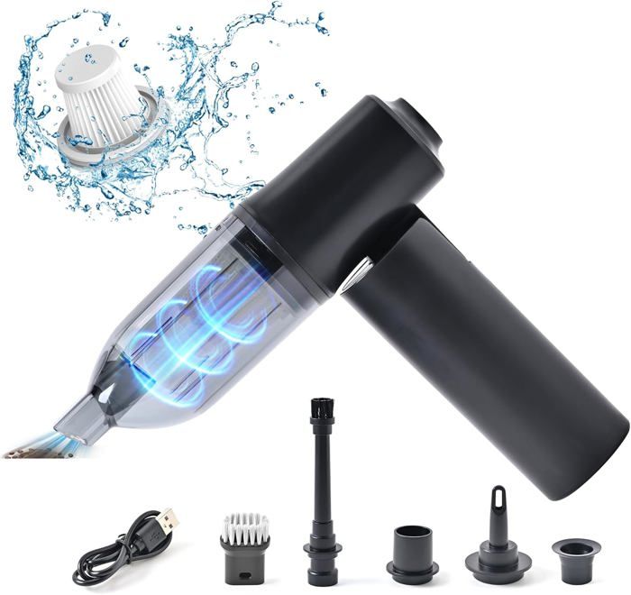 Black 20 000 PA - Aspirateur portable sans fil - 4 en 1 - Ultra lger ...