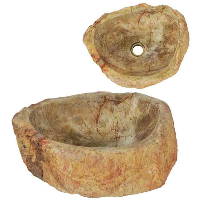 Vidaxl Évier 45x35x15 cm Pierre fossile