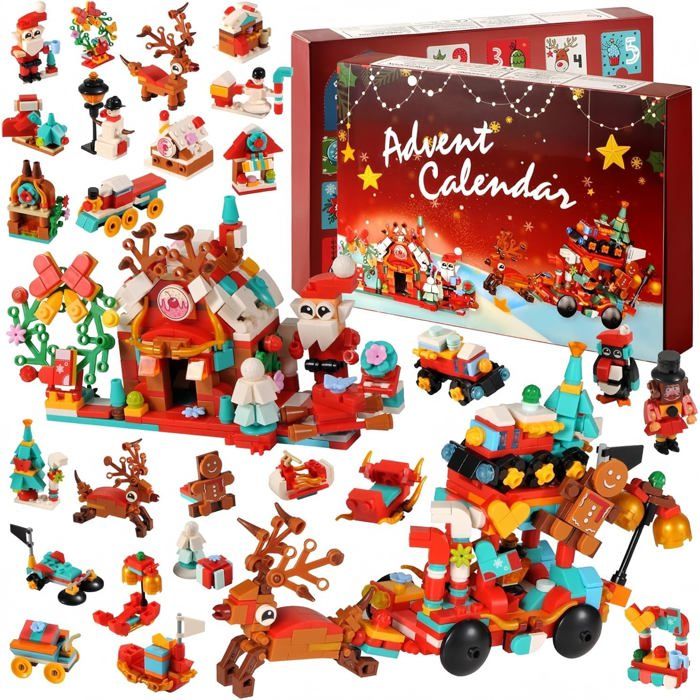 Calendrier de L'avent 2025,Compte à Rebours de Noël de 24 Jours avec Calendrier de L'avent 2025,Compte à Rebours de Noël de 24 Jours avec