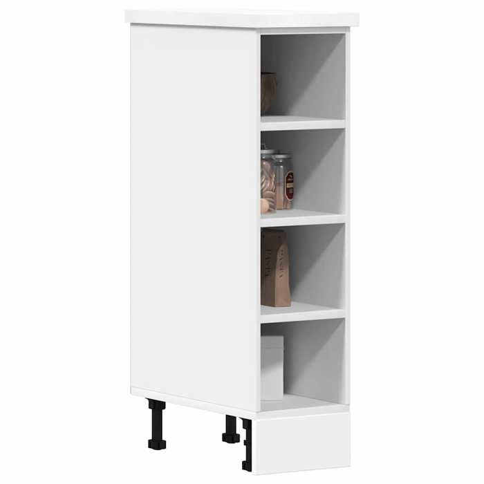 Automne/hiver Blanc Meuble bas Riga Blanc 20 x 445 x 815 cm - bois dingénierie - Hauteur:81.5cm Nove6756254