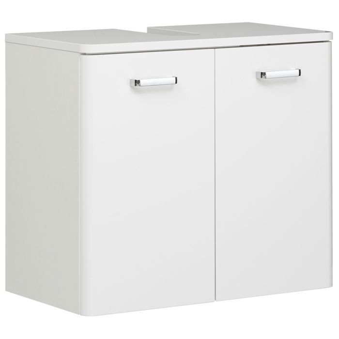 Meuble sous lavabo - PELIPAL - Quickset 359 - Blanc satiné - Charnières métal 107° - Résistant à lhumidité Meuble sous lavabo - PELIPAL - Quickset 359 - Blanc satiné - Charnières métal 107° - Résistant à lhumidité