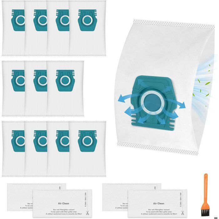 8 Sac Aspirateur Remplacer Compatibles avec Miele TU Guard L1 / Guard S1 / CO Guard M1 Accessoires Daspirateur Sacs à Poussière