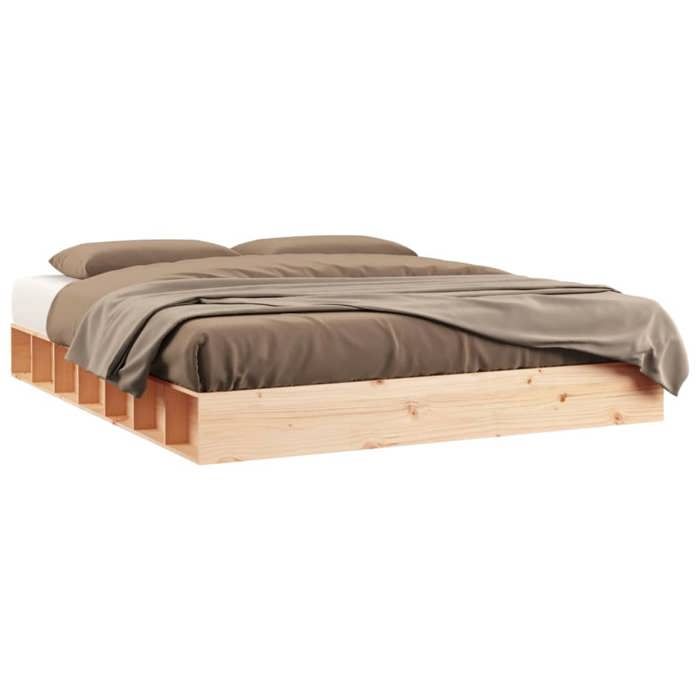 VENTE-FLASH Cadre de lit CHAMBRE - sans matelas - 180x200 cm - bois massif(16221820661)VIDAXL