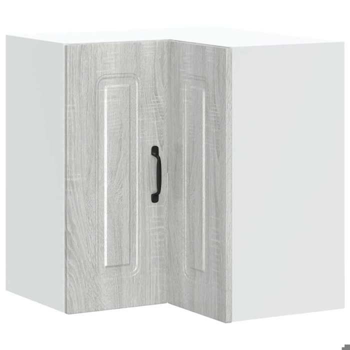 Armoire murale dangle de cuisine Kalmar - vidaXL - meuble cuisine - bois dingénierie - sonoma gris - 57 x 57 x 60 cm - avec porte{
