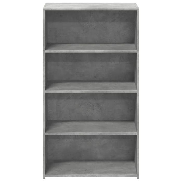 Gris Commode Salon CHIC Buffet haut/armoire latérale gris béton 70x41x124 cm bois dingénierie N11943