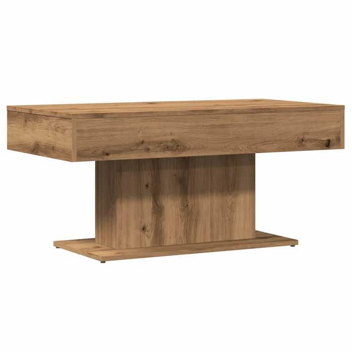 Meuble - Table - Brun - Table basse - artisanale en chêne massif 96x50x45 cm_105