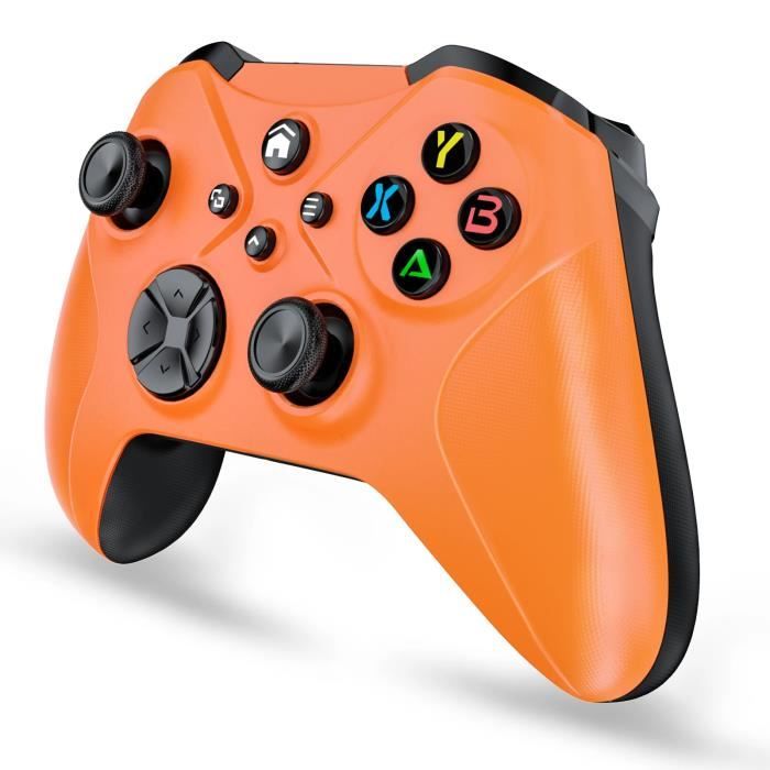 Orange sans fil à 6 axes pour Xbox One ,Xbox Series X,S, console de jeu, PC, Windows 7