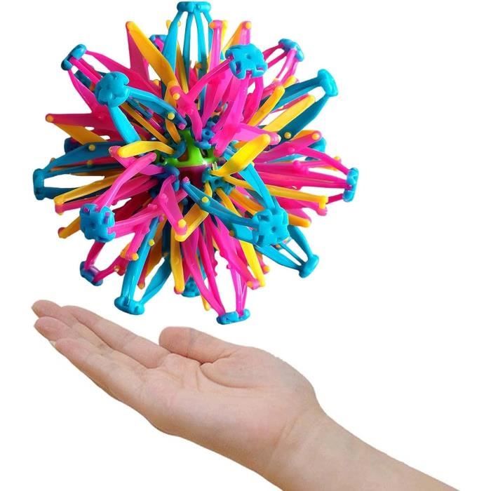 Onlynery Boule Extensible, Respiration Extensible, Balle Télescopique en Plastique, Sphère Jouet Boule D'ADN en Expansion, Boule Magique, Sphère Balle Magique Extensible, Extensible Balle