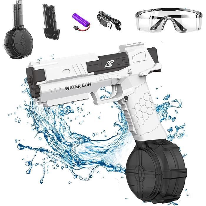 Pistolet à Eau Électrique - PIMPIMSKY - Automatique - Longue Distance 8M - Réservoir 434ml - Pour Enfants - Jeux - Jouets Pistolet à Eau Électrique - PIMPIMSKY - Automatique - Longue Distance 8M - Réservoir 434ml - Pour Enfants - Jeux - Jouets