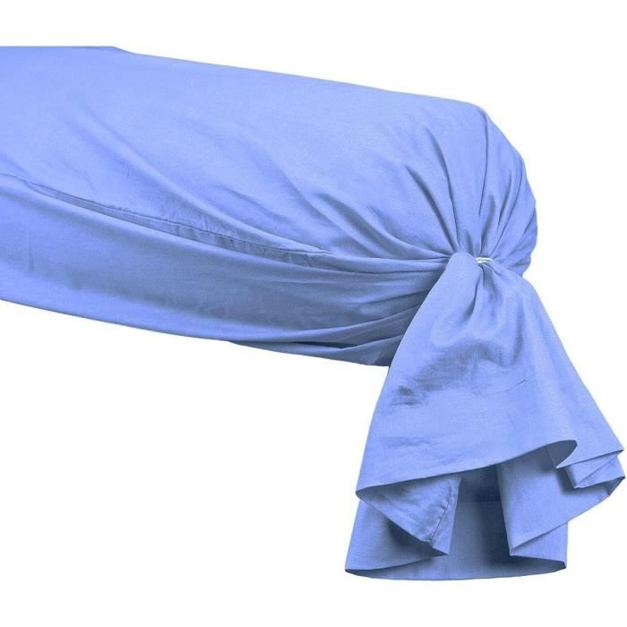 Taie Traversin Percale De Coton Première Bleu Nuit 43x230 Cm – Essix, Douce & Thermorégulatrice Made In France