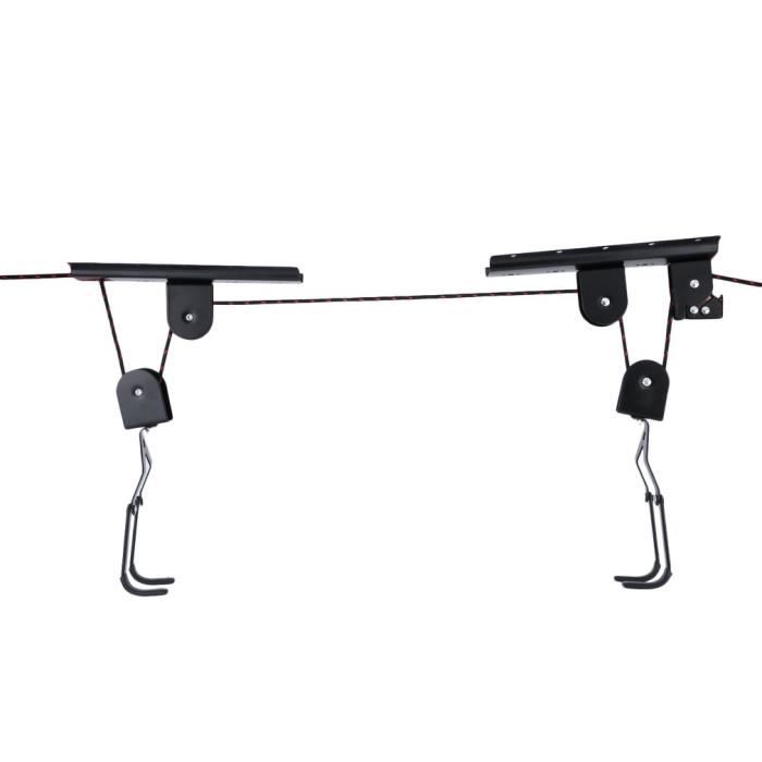 Ensembles De Levage Velo Velo Elevateur Monte Au Plafond Monte Garage De Rangement Garage Cintre Poulie Rack En Metal Achat Vente Porte Velo Ensembles De Levage Velo V Cdiscount