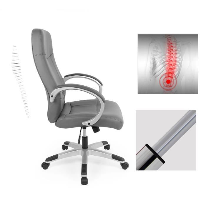 HLFURNIEU Fauteuil de Bureau Confortable Siège Gaming Pivotant Hauteur