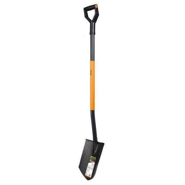 Mivos Bêche Ergonomique Femme Acier Bore Trempé – 115 Cm – Manche Antidérapant & Poignée D – Lame Pointue & Large – Fabriquée UE
