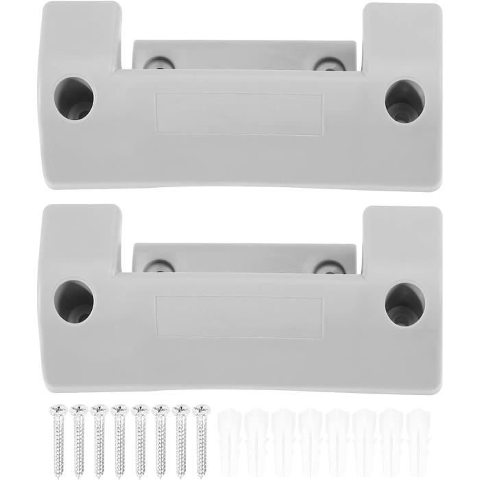 Lot De 2 Supports Muraux En Plastique Pour Sacs D'Épicerie - Distributeur Avec Crochets (Colorés)