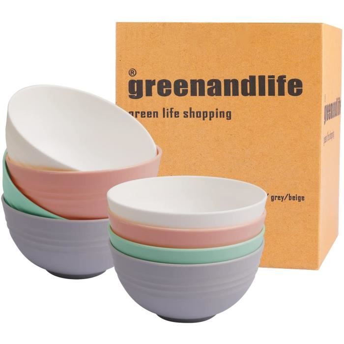 4 Bols à Céréales/soupe En Céramique Gaufrée 20 Oz - Porcelaine Cuisine