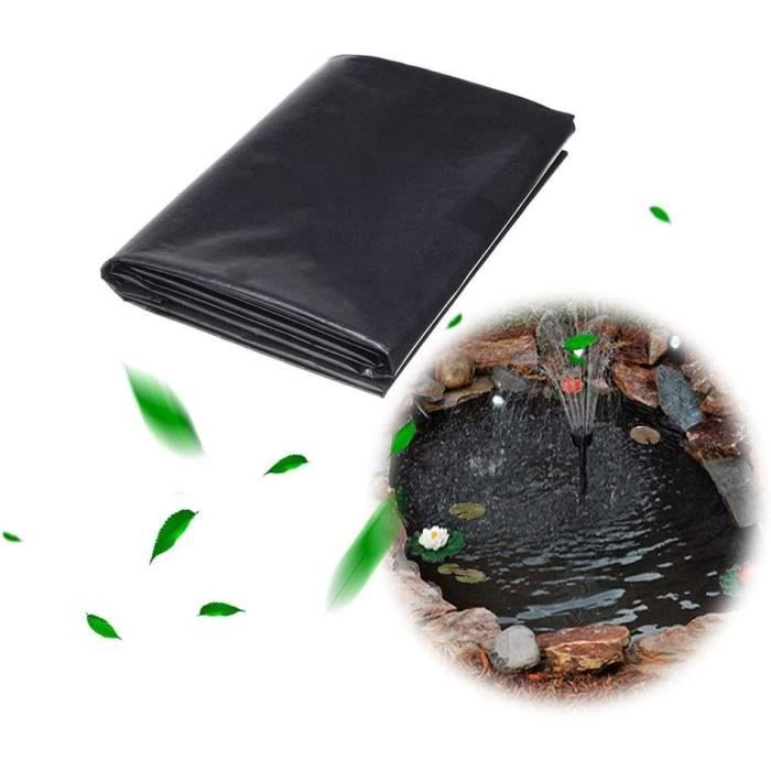 Bâche étang HDPE 7x8m - Revêtement Bassin Jardin Résistant Aux UV Pour Poissons, Fontaines