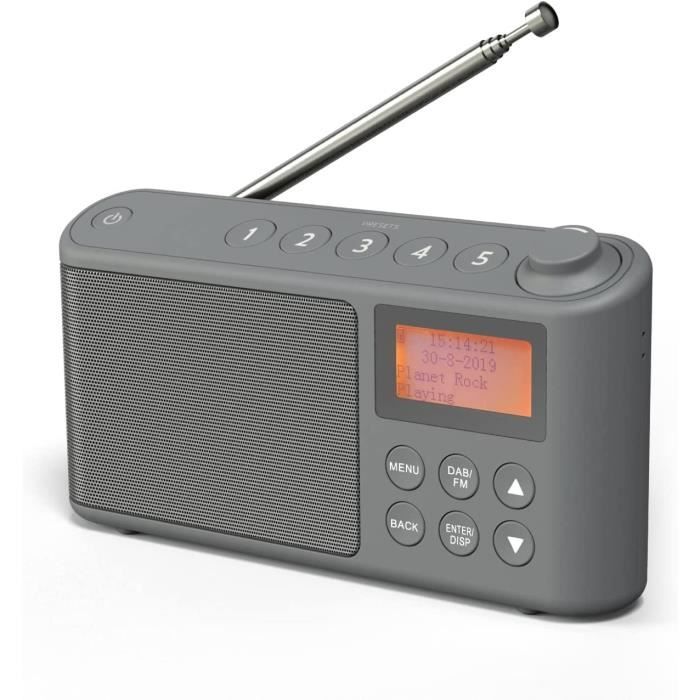 Radio DabDab+ & FM, Alimentation Secteur et Batterie, Poste Radio
