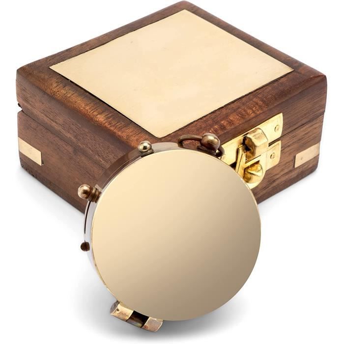 Boussole De Marine Laiton Style Anglais 1700 – Reproduction Unique – Arterameferro