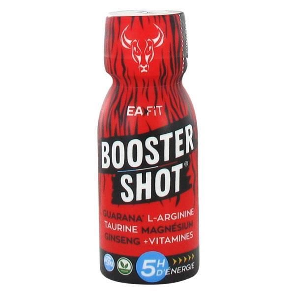 EAFIT Booster Shot - 60 ml - 5h d'énergie Immédiate - Sans Sucre - Saveur Mangue - Certifié Vegan et Anti-Dopage