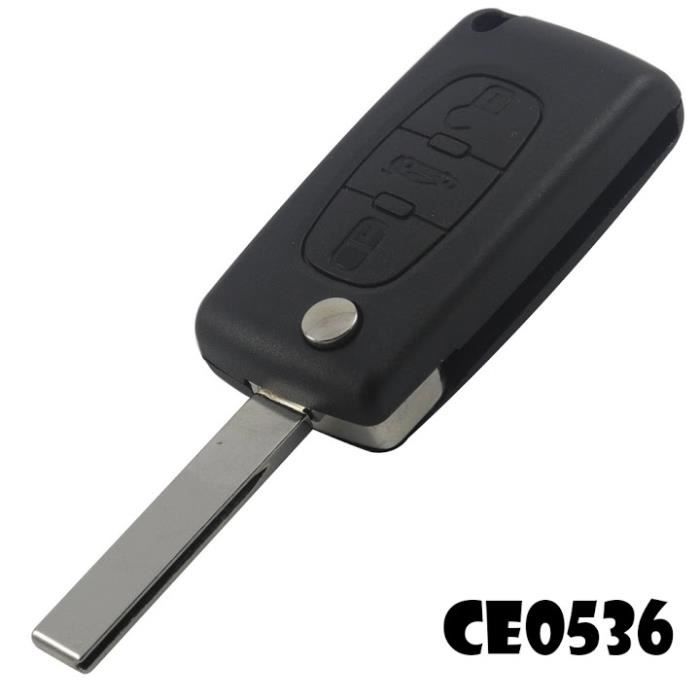 Guscio Di Ricambio Per Chiave Auto Con 2 Pulsanti Per Peugeot 107 - Foto 9