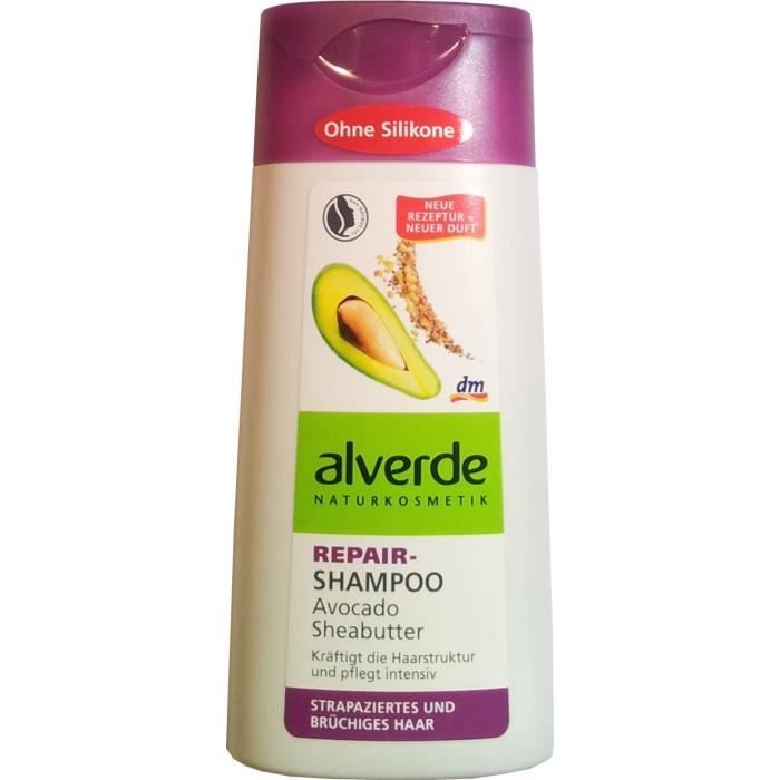 Soins des cheveux Alverde - Shampoing Repair - Avocat u0026 Beurre de