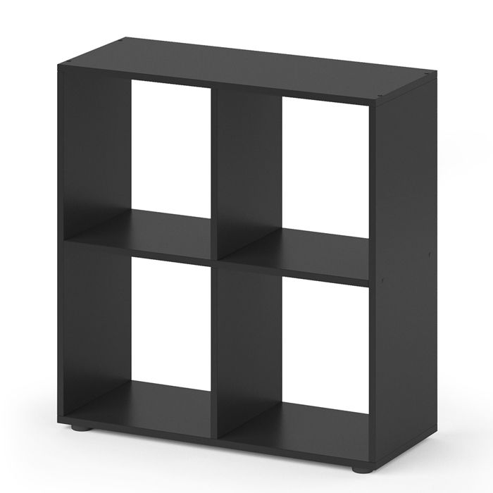 Meuble de rangement cube Tetra 72.6x72cm Noir Vicco 30168