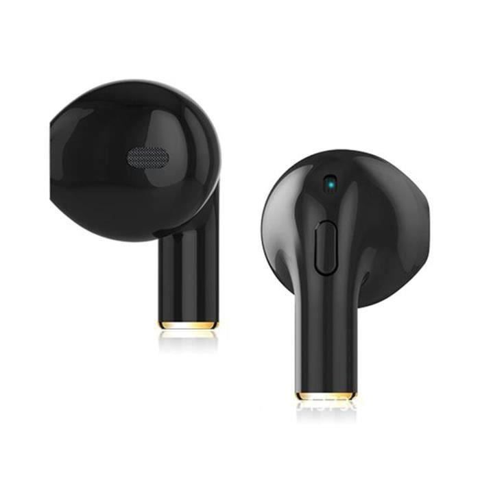 KIN Mini casque sans fil Casque d'écouteur pour téléphone tablette PC avec  fonction Bluetooth léger écouteurs de sport- noir - Cdiscount TV Son Photo