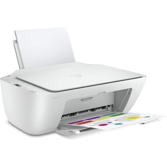 Imprimante Multifonction HP DeskJet 2710 5AR83B - Format A4 - Wi-Fi - Blanc
