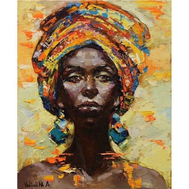 LB16900 Affiche modulaire Graffiti fille africaine Art mural toile peinture  nordique aquarelle femme Portrait photos imprime - Achat / Vente tableau -  toile - Cdiscount