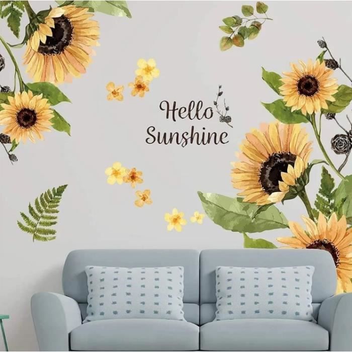 Stickers Muraux Feuilles De Ginkgo Jaune – Autocollants Déco Automne Pour Chambre, Salon, Salle De Bain, Faciles à Poser - 10