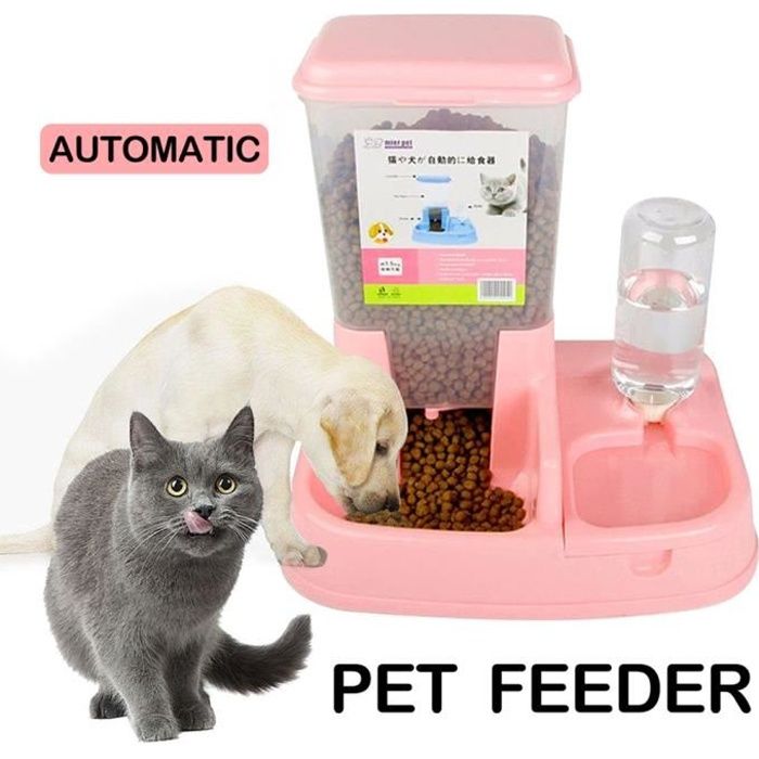 Double Gamelle Chat Chien Plastique Voyage Distributeur De Croquettes Pour Chat Automatique Distributeur Eau Croquette Chat Rose Achat Vente Distributeur D Aliment Double Gamelle Chat Chien P Cdiscount