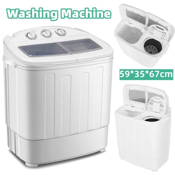 Mini machine à laver 6kg avec sèche linge machine à laver linge lavage camping