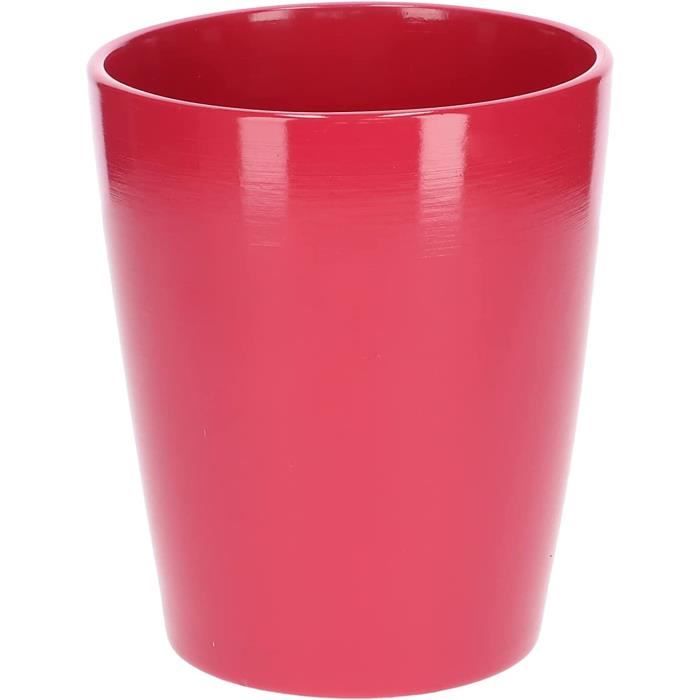 Pot à Orchidées En Céramique Avec Soucoupe - Pot Émaillé Avec Trous, Drainage, Pour Plantes D'Intérieur - 8