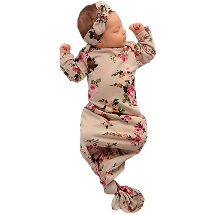 Couvertures D Emmaillotage Bebe Fille Avec Bandeau En Coton Souple Et Respirant Avec Fleurs Imprimes Cdiscount Puericulture Eveil Bebe