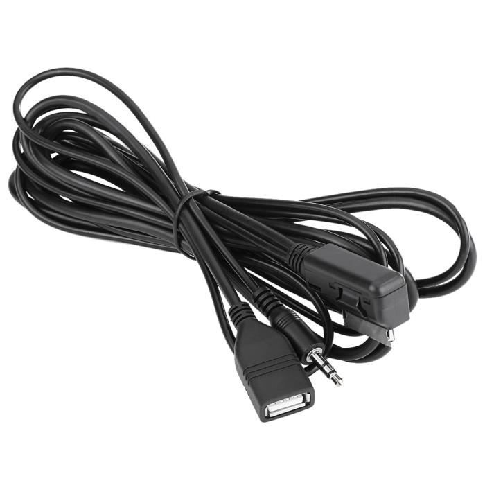 INECK® Câble auxiliaire pour voiture - Adaptateur audio Lightning à  brancher dans une prise jack 3.5