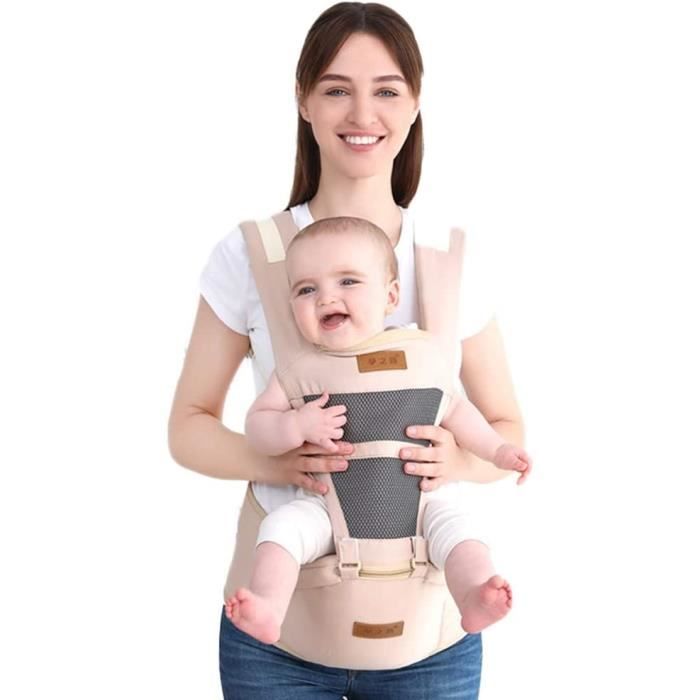 Ecent Porte Bébé Ergonomique avec Siège de Hanche, 6 en 1