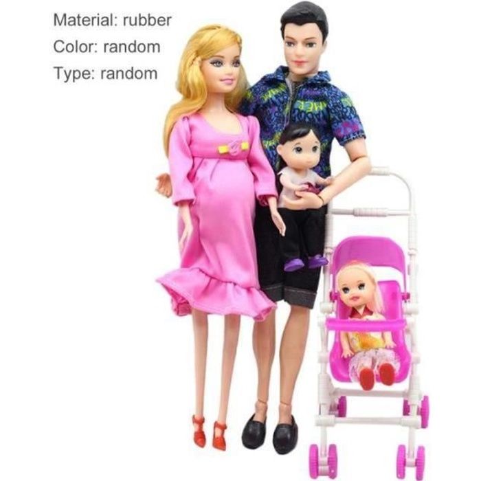 YK10764 Famille Poup e Barbie ensemble gar ons et filles maman