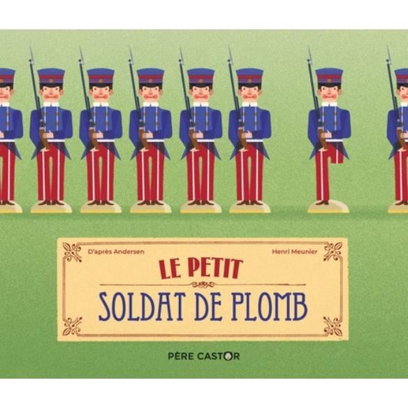 JOUET ANCIEN : boite de 7 soldats en plomb anciens. Seconde guerre