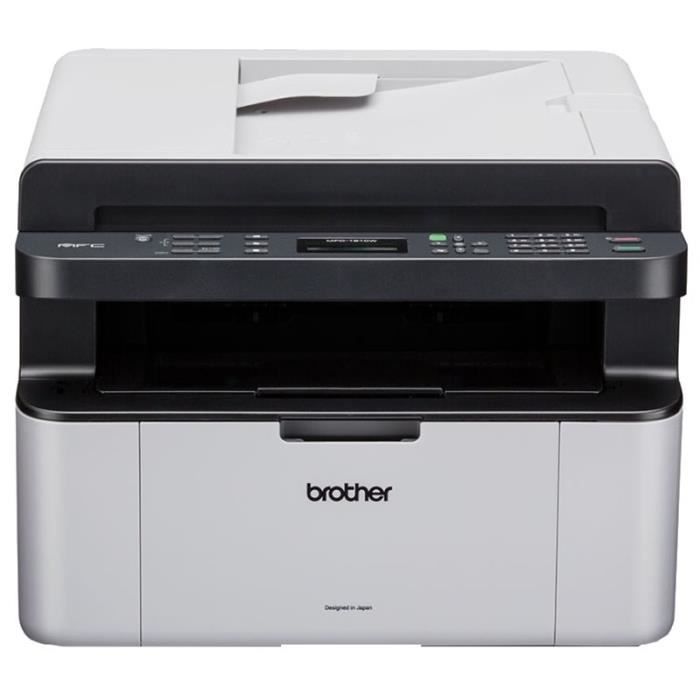 Imprimante laser monochrome Brother MFC-1910W – 4en1 – 20ppm – USB/Wi-Fi – Noir