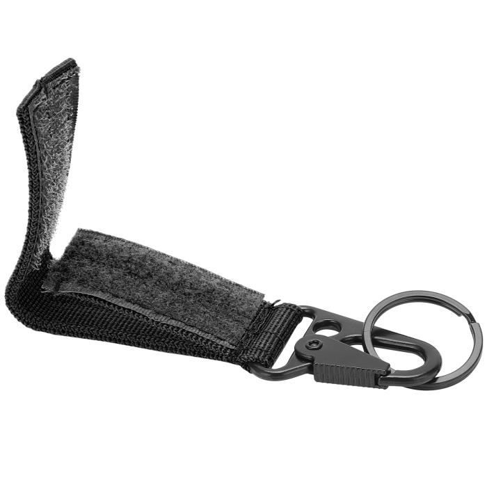 Tactique Durable Nylon Sangle Suspendue Boucle Mousqueton En Alliage De  Zinc Extérieur Porte-Clés Escalade Crochet (Noir ) 1100273 - Cdiscount Sport