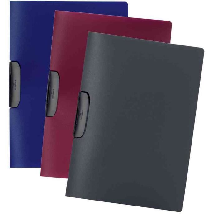 Lot De 25 Chemises à Rabats Oxford A4 Bleu Foncé - Papier Texturé Avec Porte-Carte