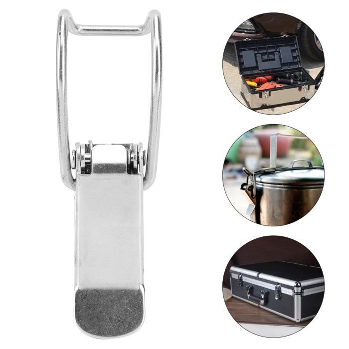 Lhdfyqt 2 Pcs Verrou Porte Avec Clef, Moraillon Loquet De Porte, Moraillon De Verrouillage, Lock Hasp